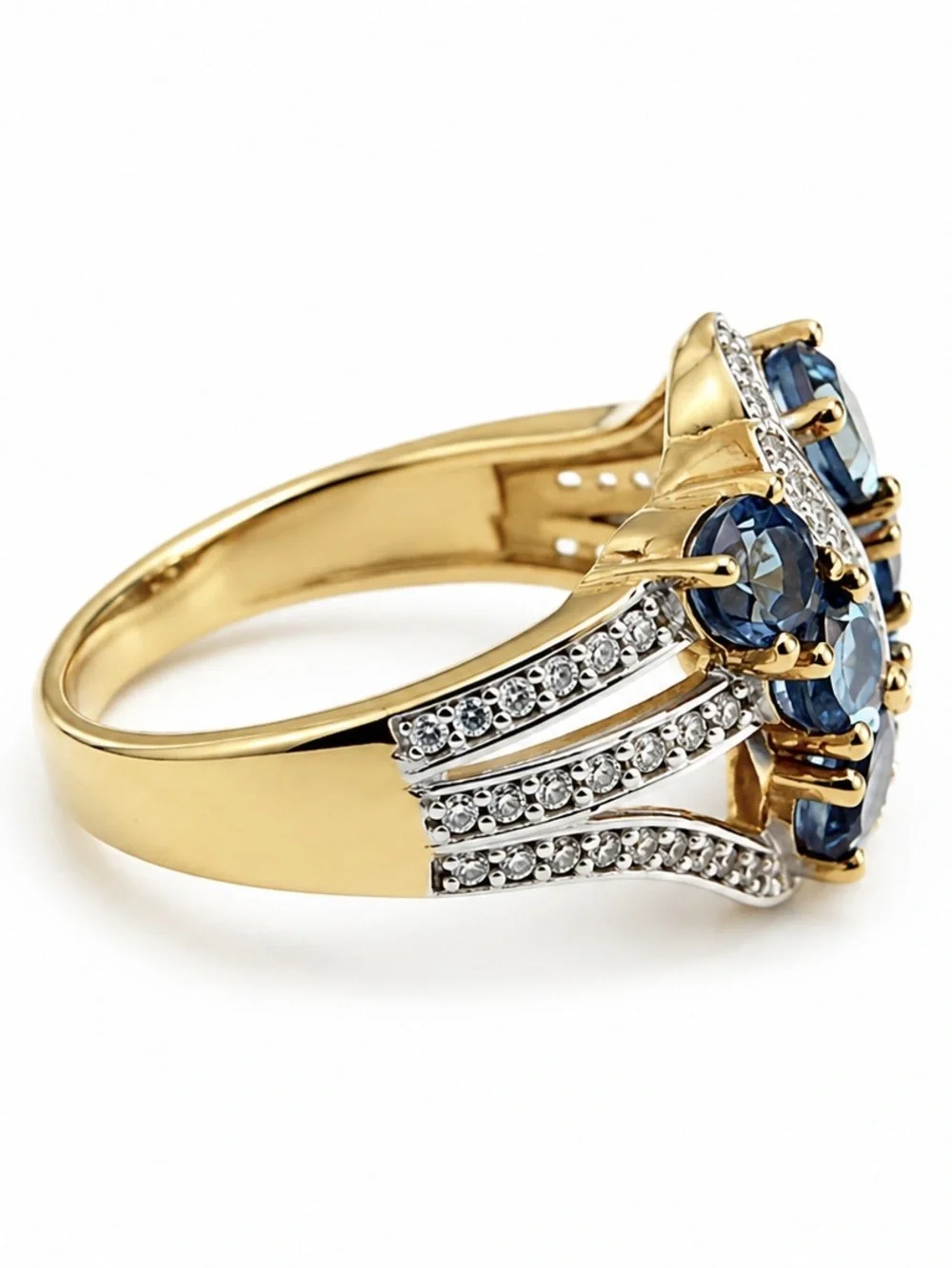MACY’S • Blue Tanzanite Crystal September Birthstone Ring